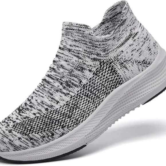 Womens Slip on Walking Shoes Comfort Lightweight Breathable Sock Shoe Non-Slip - Picture 3 of 5